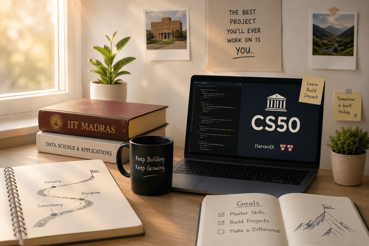 Education & Foundations — IIT Madras, CS50, and Data Science